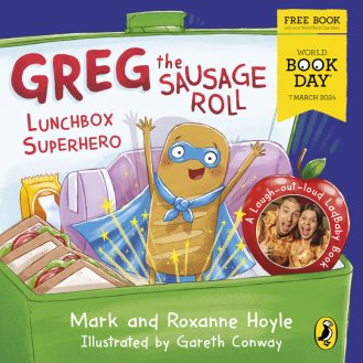 Book cover for Greg the Sausage Roll: Lunchbox Superhero